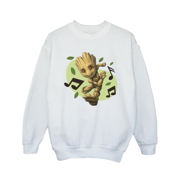 Marvel Girls Guardians Of The Galaxy Groot Musical Notes Sweatshirt
