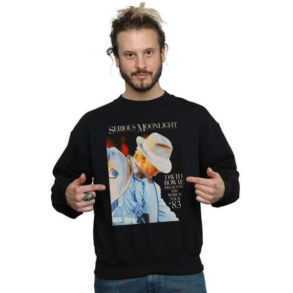 David Bowie Mens Serious Moonlight Sweatshirt