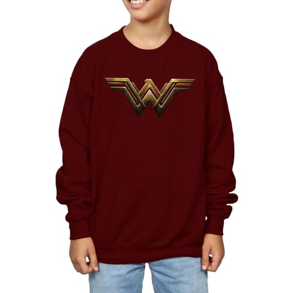 DC Comics Boys Justice League Movie Wonder Woman Emblem Sweatshirt