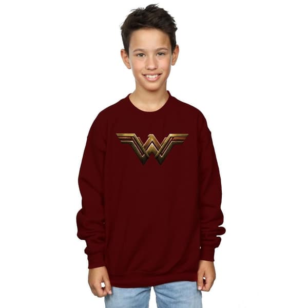 DC Comics Boys Justice League Movie Wonder Woman Emblem Sweatshirt
