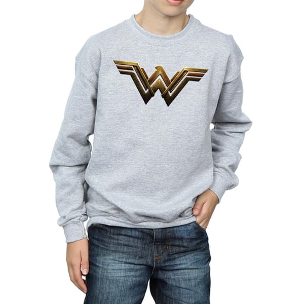 DC Comics Boys Justice League Movie Wonder Woman Emblem Sweatshirt