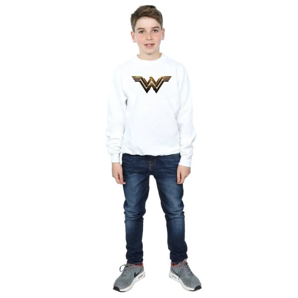 DC Comics Boys Justice League Movie Wonder Woman Emblem Sweatshirt