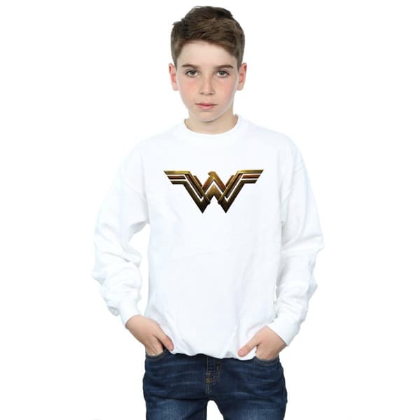 DC Comics Boys Justice League Movie Wonder Woman Emblem Sweatshirt