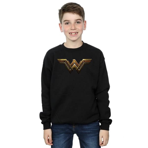 DC Comics Boys Justice League Movie Wonder Woman Emblem Sweatshirt