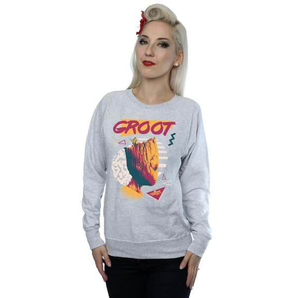 Marvel Womens/Ladies Guardians Of The Galaxy Vol. 2 80s Groot Sweatshirt