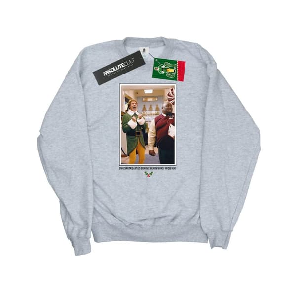 Elf Mens OMG Santa Photo Sweatshirt