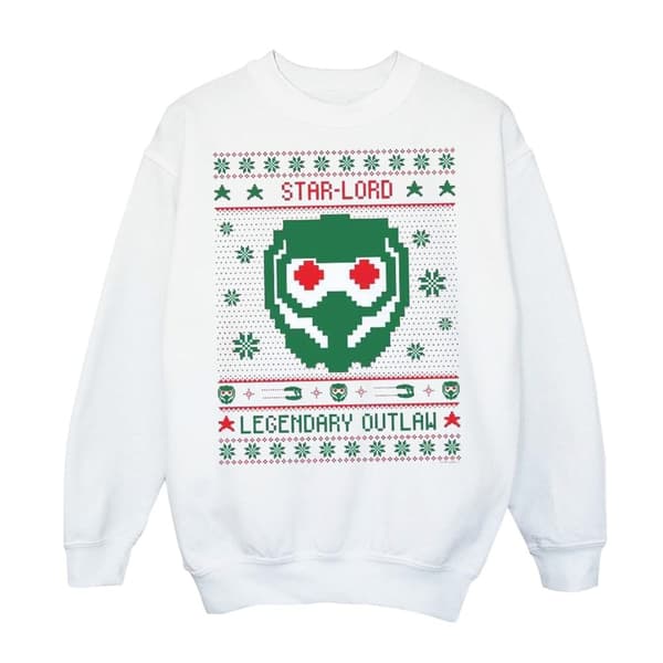Marvel Boys Guardians Of The Galaxy Vol. 2 Star Lord Fair Isle Sweatshirt