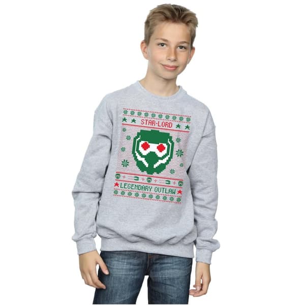 Marvel Boys Guardians Of The Galaxy Vol. 2 Star Lord Fair Isle Sweatshirt
