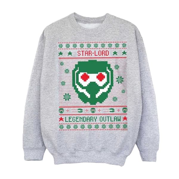 Marvel Boys Guardians Of The Galaxy Vol. 2 Star Lord Fair Isle Sweatshirt