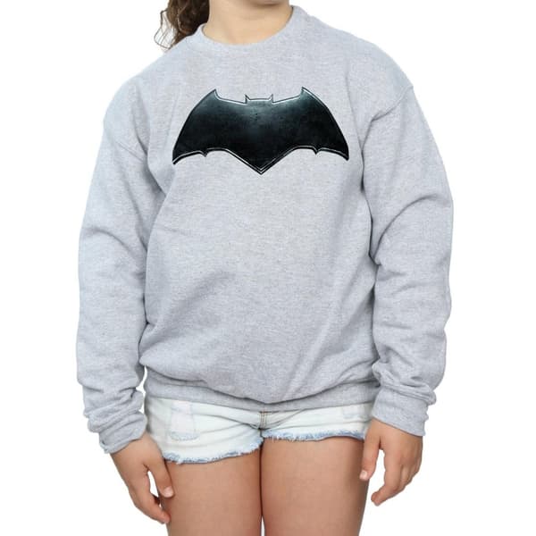 DC Comics Sweatshirt med Batman-emblem från Justice League-filmen för flickor