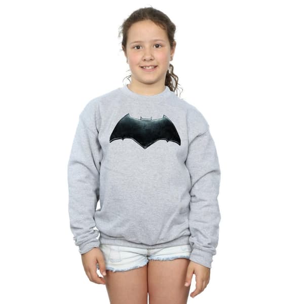 DC Comics Sweatshirt med Batman-emblem från Justice League-filmen för flickor