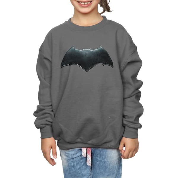DC Comics Girls Justice League Movie Batman Emblem Sweatshirt