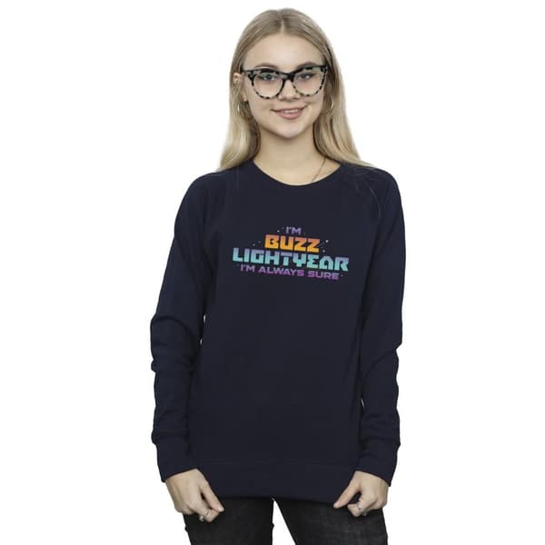 Disney Sweatshirt med texten Lightyear Always Sure för damer/damer