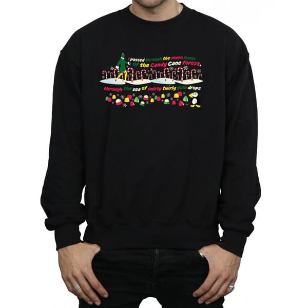 Elf Sweatshirt Candy Cane Forest för herrar