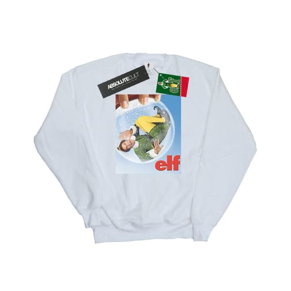 Elf Sweatshirt med snöglobsaffisch för herrar
