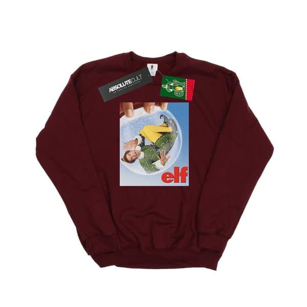 Elf Sweatshirt med snöglobsaffisch för herrar