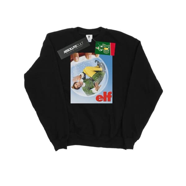 Elf Sweatshirt med snöglobsaffisch för herrar