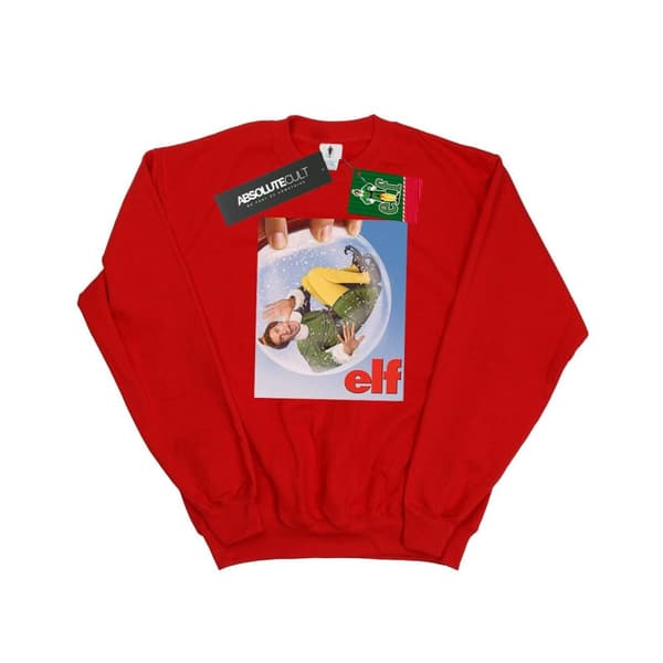 Elf Sweatshirt med snöglobsaffisch för herrar