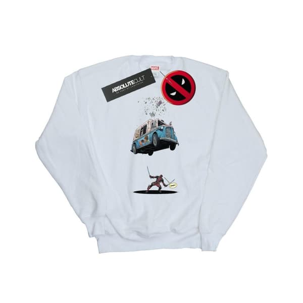 Marvel Mens Deadpool Ice Cream Sweatshirt