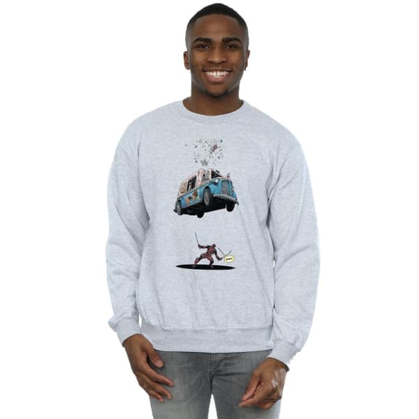 Marvel Mens Deadpool Ice Cream Sweatshirt