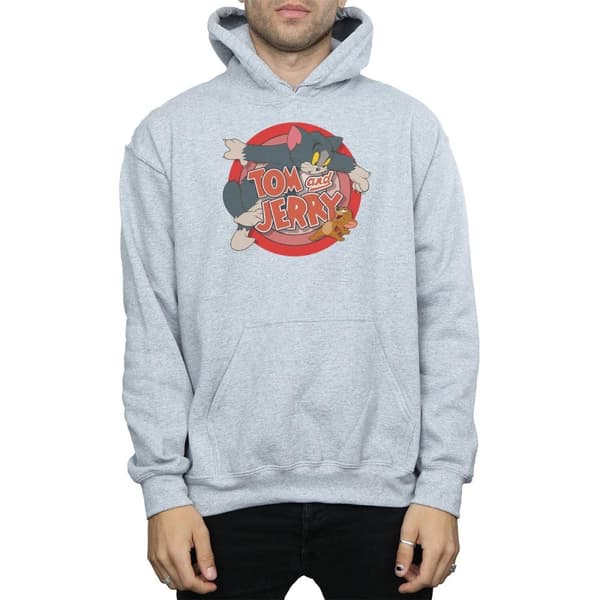 Tom And Jerry Mens Classic Catch Hoodie
