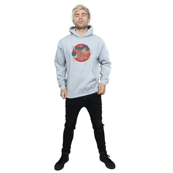 Tom And Jerry Mens Classic Catch Hoodie