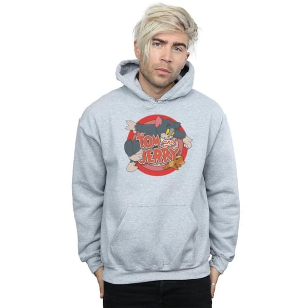 Tom And Jerry Mens Classic Catch Hoodie