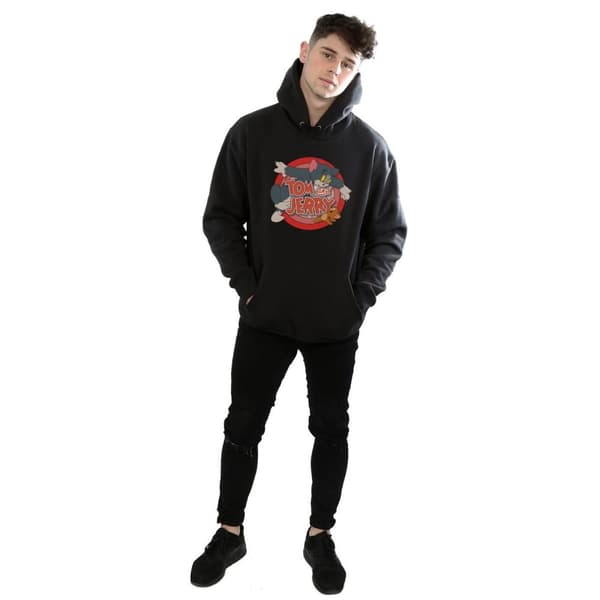 Tom And Jerry Mens Classic Catch Hoodie