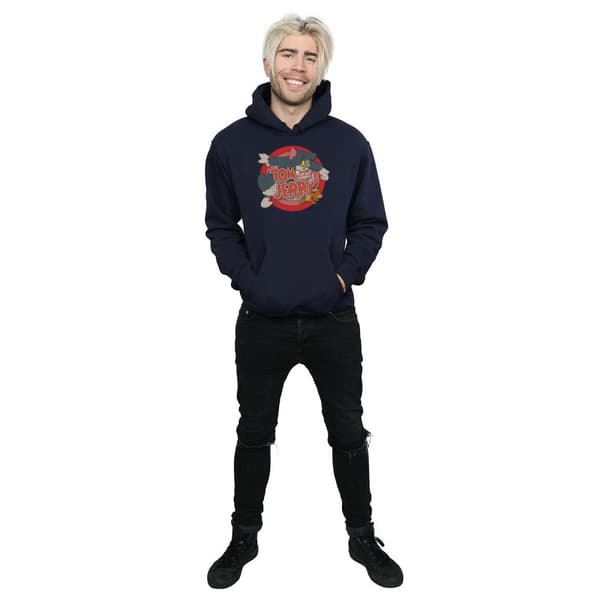 Tom And Jerry Mens Classic Catch Hoodie