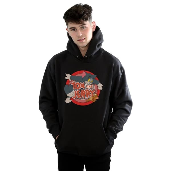 Tom And Jerry Mens Classic Catch Hoodie