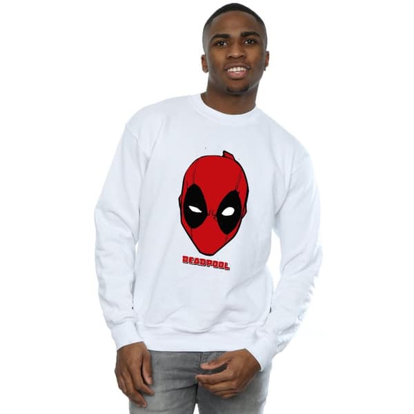Marvel Mens Deadpool Mask Sweatshirt