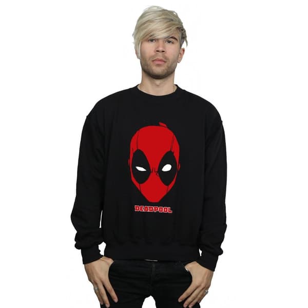 Marvel Mens Deadpool Mask Sweatshirt