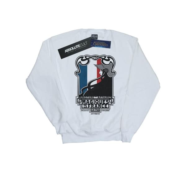 Fantastic Beasts Mens Magiques De La France Sweatshirt White 4XL