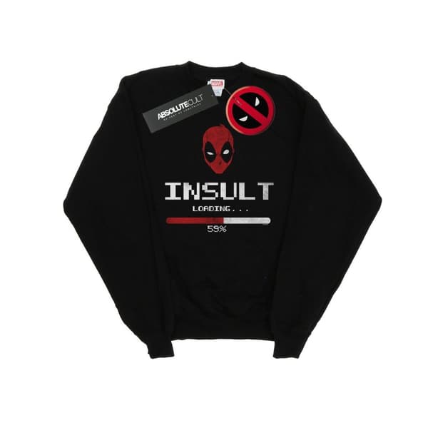 Marvel Mens Deadpool Insult Loading Sweatshirt