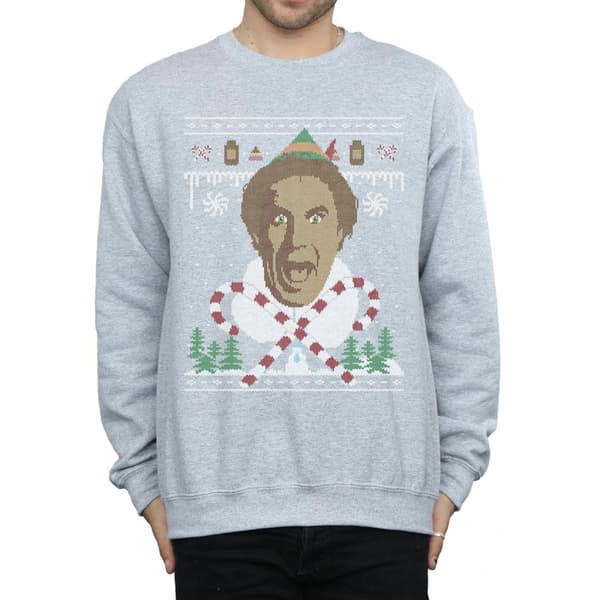Elf Mens Christmas Fair Isle Sweatshirt