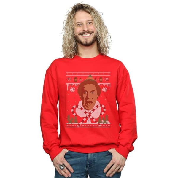 Elf Mens Christmas Fair Isle Sweatshirt