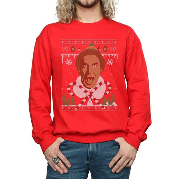 Elf Mens Christmas Fair Isle Sweatshirt
