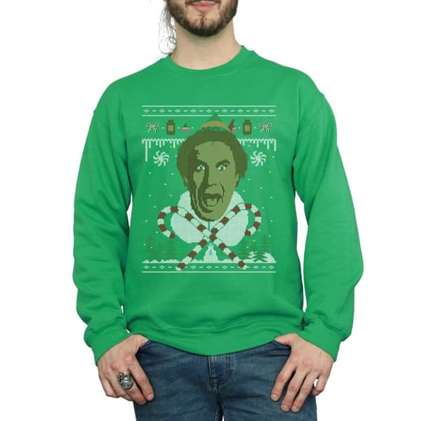 Elf Mens Christmas Fair Isle Sweatshirt