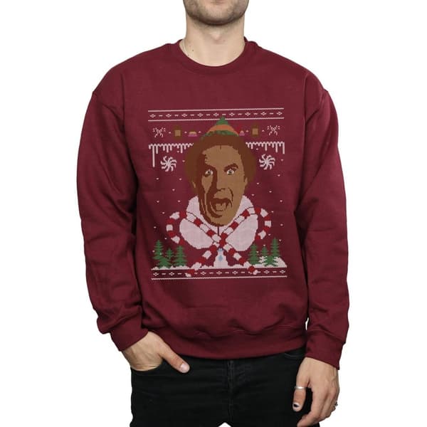 Elf Mens Christmas Fair Isle Sweatshirt