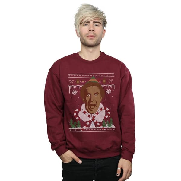 Elf Mens Christmas Fair Isle Sweatshirt