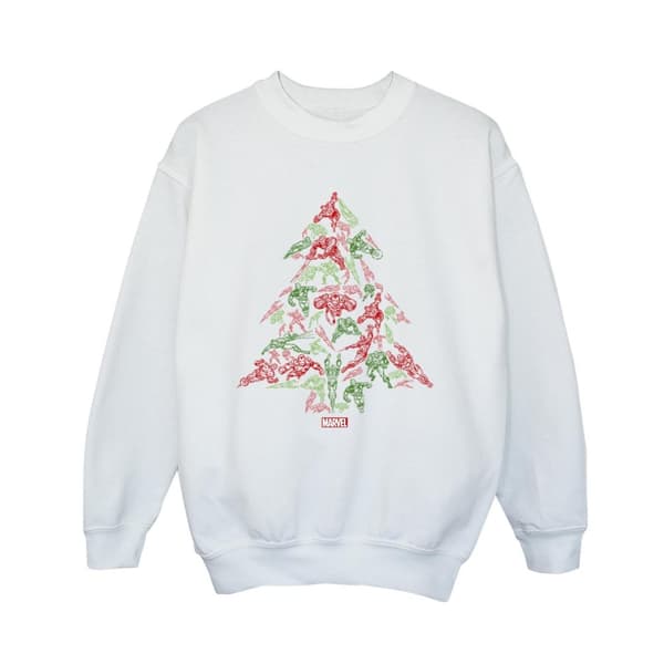 Marvel Boys Avengers Christmas Tree Sweatshirt