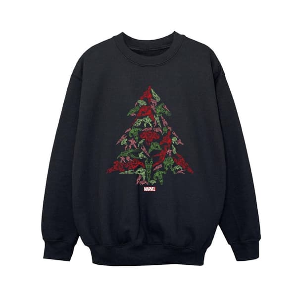 Marvel Boys Avengers Christmas Tree Sweatshirt