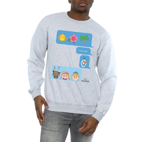 Disney Mens Frozen I Love Heat Sweatshirt