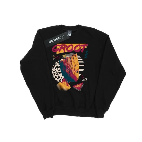 Marvel Girls Guardians Of The Galaxy Vol. 2 80s Groot Sweatshirt Black 5-6 Years