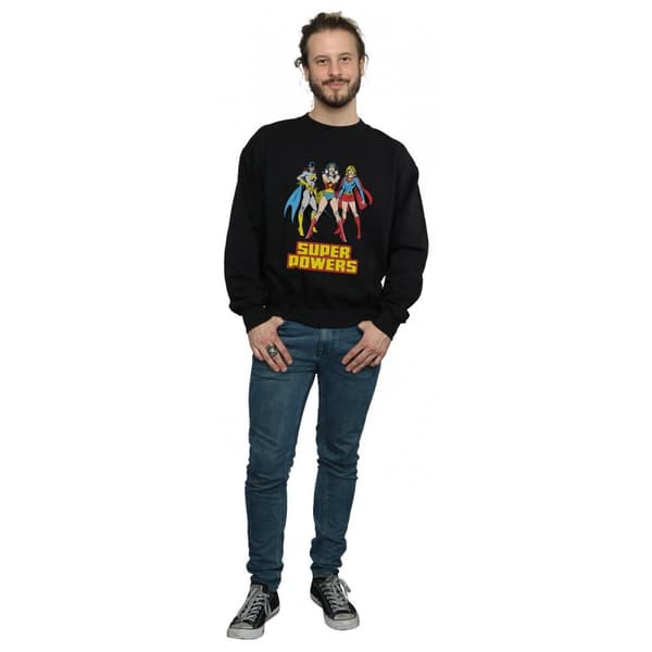 DC Comics Mens Wonder Woman Super Power Group Sweatshirt