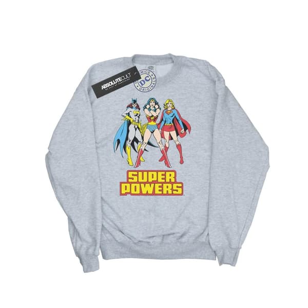 DC Comics Mens Wonder Woman Super Power Group Sweatshirt