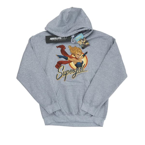 DC Comics Mens DC Bombshells Supergirl Badge Hoodie