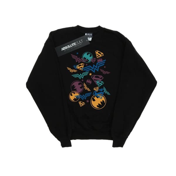 DC Comics Girls Justice League Floating Icons Sweatshirt