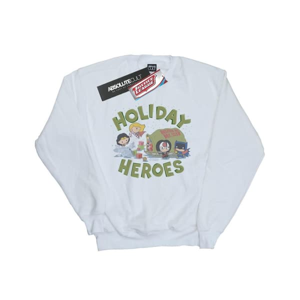 DC Comics Sweatshirt med julleverans från Justice League för kvinnor/damer
