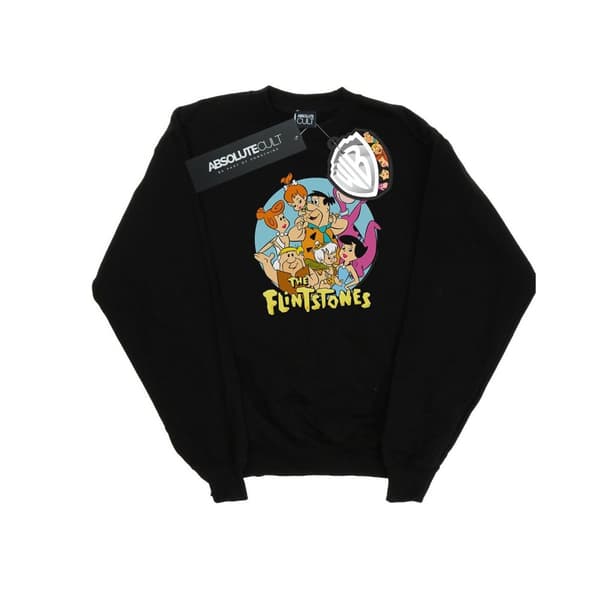 The Flintstones Mens Group Circle Sweatshirt
